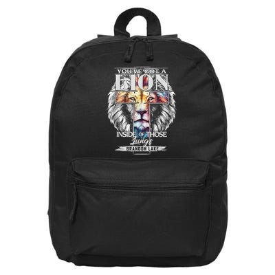 Let Your Lion Out Brandonlake Merch Praise Jesus 16 in Basic Backpack