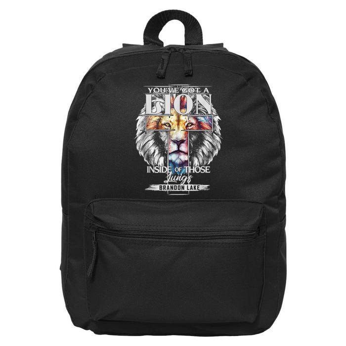 Let Your Lion Out Brandonlake Merch Praise Jesus 16 in Basic Backpack