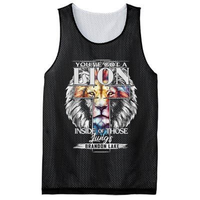 Let Your Lion Out Brandonlake Merch Praise Jesus Mesh Reversible Basketball Jersey Tank