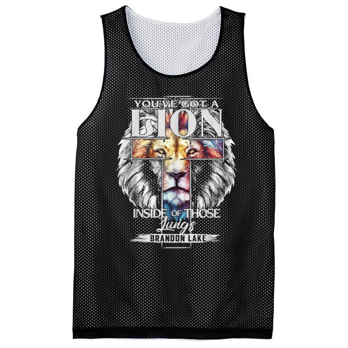 Let Your Lion Out Brandonlake Merch Praise Jesus Mesh Reversible Basketball Jersey Tank