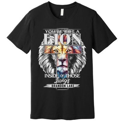 Let Your Lion Out Brandonlake Merch Praise Jesus Premium T-Shirt