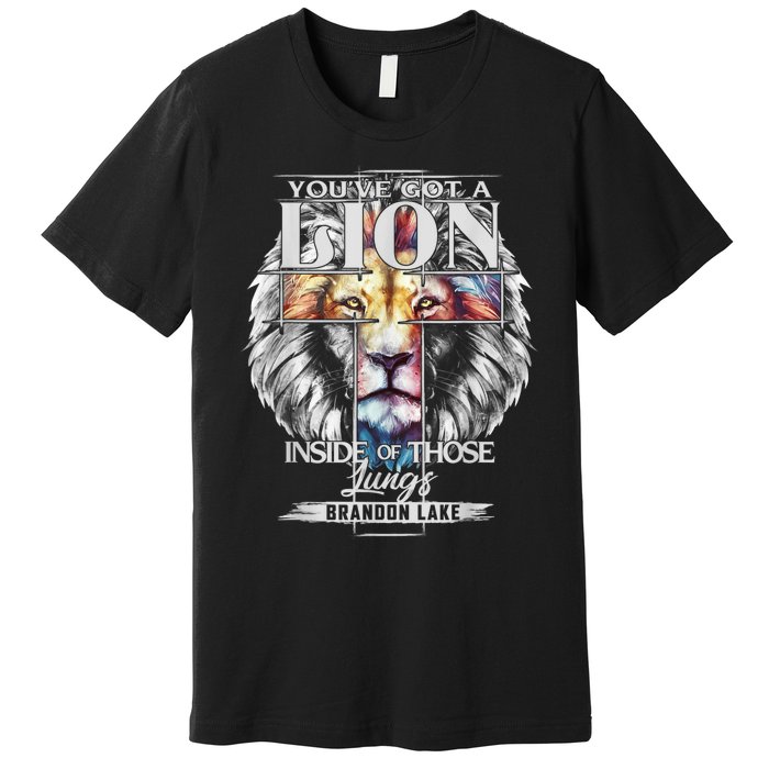 Let Your Lion Out Brandonlake Merch Praise Jesus Premium T-Shirt