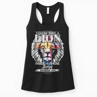 Let Your Lion Out Brandonlake Merch Praise Jesus Womens Tank Top