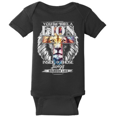 Let Your Lion Out Brandonlake Merch Praise Jesus Baby Bodysuit