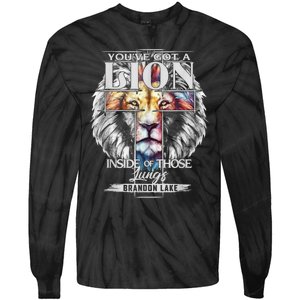 Let Your Lion Out Brandonlake Merch Praise Jesus Tie-Dye Long Sleeve Shirt