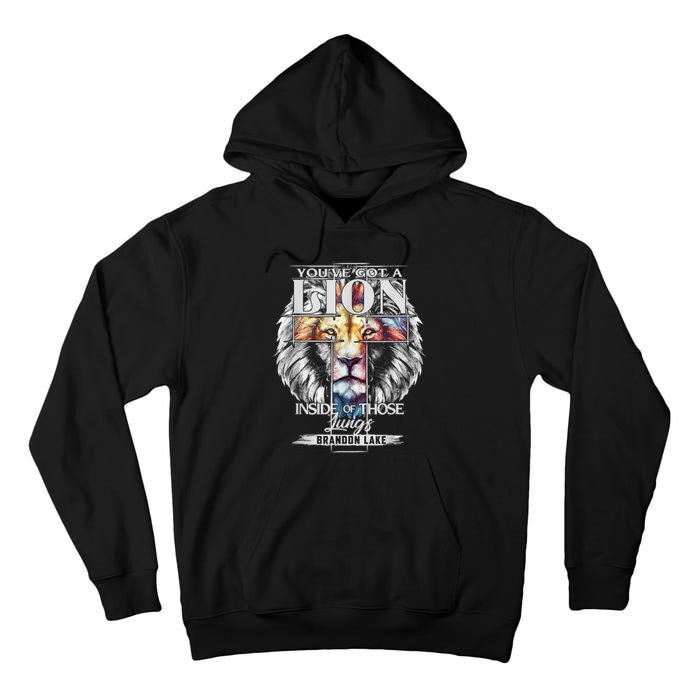 Let Your Lion Out Brandonlake Merch Praise Jesus Tall Hoodie