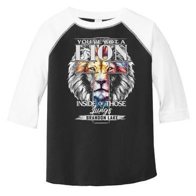 Let Your Lion Out Brandonlake Merch Praise Jesus Toddler Fine Jersey T-Shirt