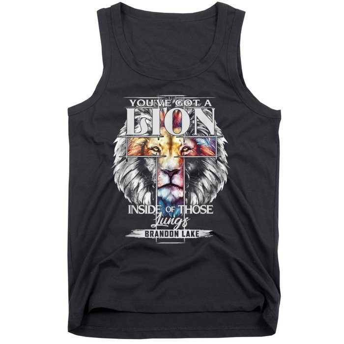 Let Your Lion Out Brandonlake Merch Praise Jesus Tank Top