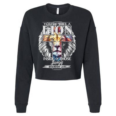 Let Your Lion Out Brandonlake Merch Praise Jesus Cropped Pullover Crew