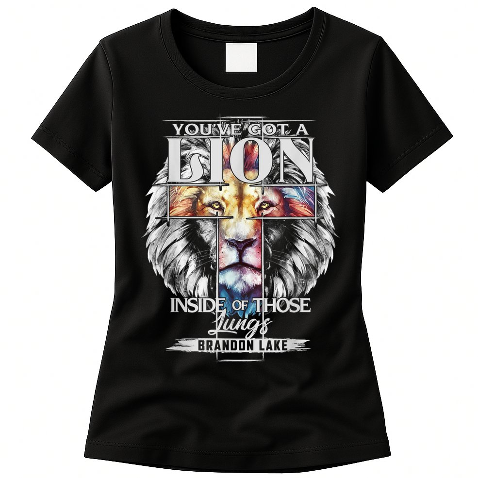 Let Your Lion Out Brandonlake Merch Praise Jesus Womens T-Shirt
