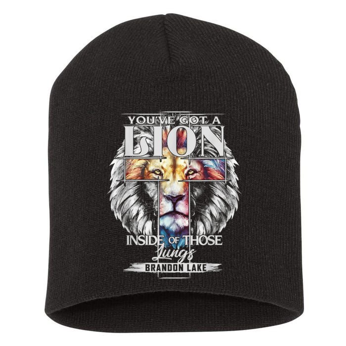 Let Your Lion Out Brandonlake Merch Praise Jesus Short Acrylic Beanie