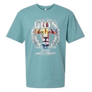 Let Your Lion Out Brandonlake Merch Praise Jesus Sueded Cloud Jersey T-Shirt