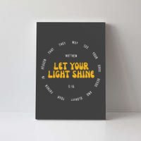 Let You Light Shine Matthew 5:16 Positive Bible Verse Canvas