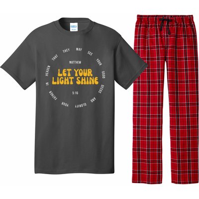 Let You Light Shine Matthew 5:16 Positive Bible Verse Pajama Set