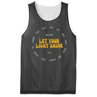 Let You Light Shine Matthew 5:16 Positive Bible Verse Mesh Reversible Basketball Jersey Tank