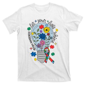 Let Your Light Shine Autism Awareness Month Mom T-Shirt