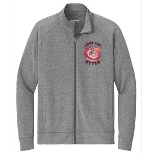 Love You Like No Otter Cute Stretch Full-Zip Cadet Jacket