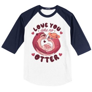 Love You Like No Otter Cute Baseball Sleeve Shirt