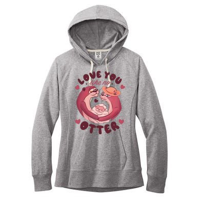 Love You Like No Otter Cute Women's Fleece Hoodie