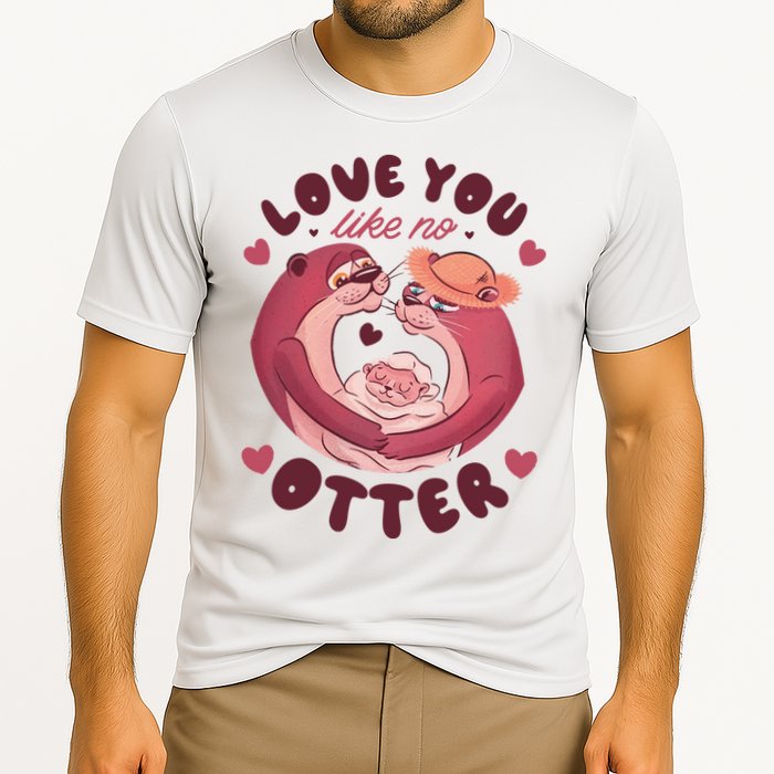 Love You Like No Otter Cute Cooling Performance Crew T-Shirt