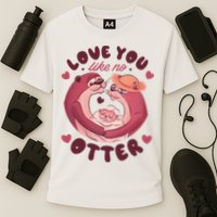Love You Like No Otter Cute Cooling Performance Crew T-Shirt