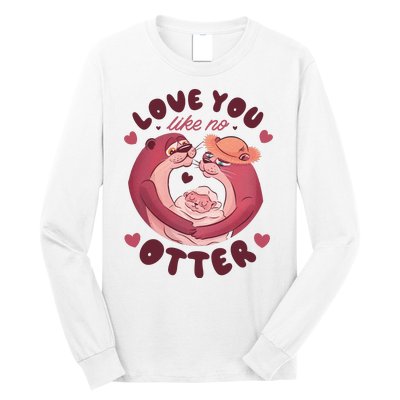 Love You Like No Otter Cute Long Sleeve Shirt