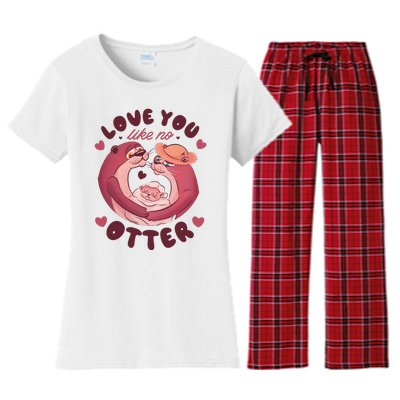 Love You Like No Otter Cute Women's Flannel Pajama Set