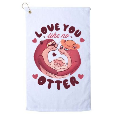 Love You Like No Otter Cute Golf Towel