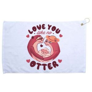 Love You Like No Otter Cute Grommeted Golf Towel