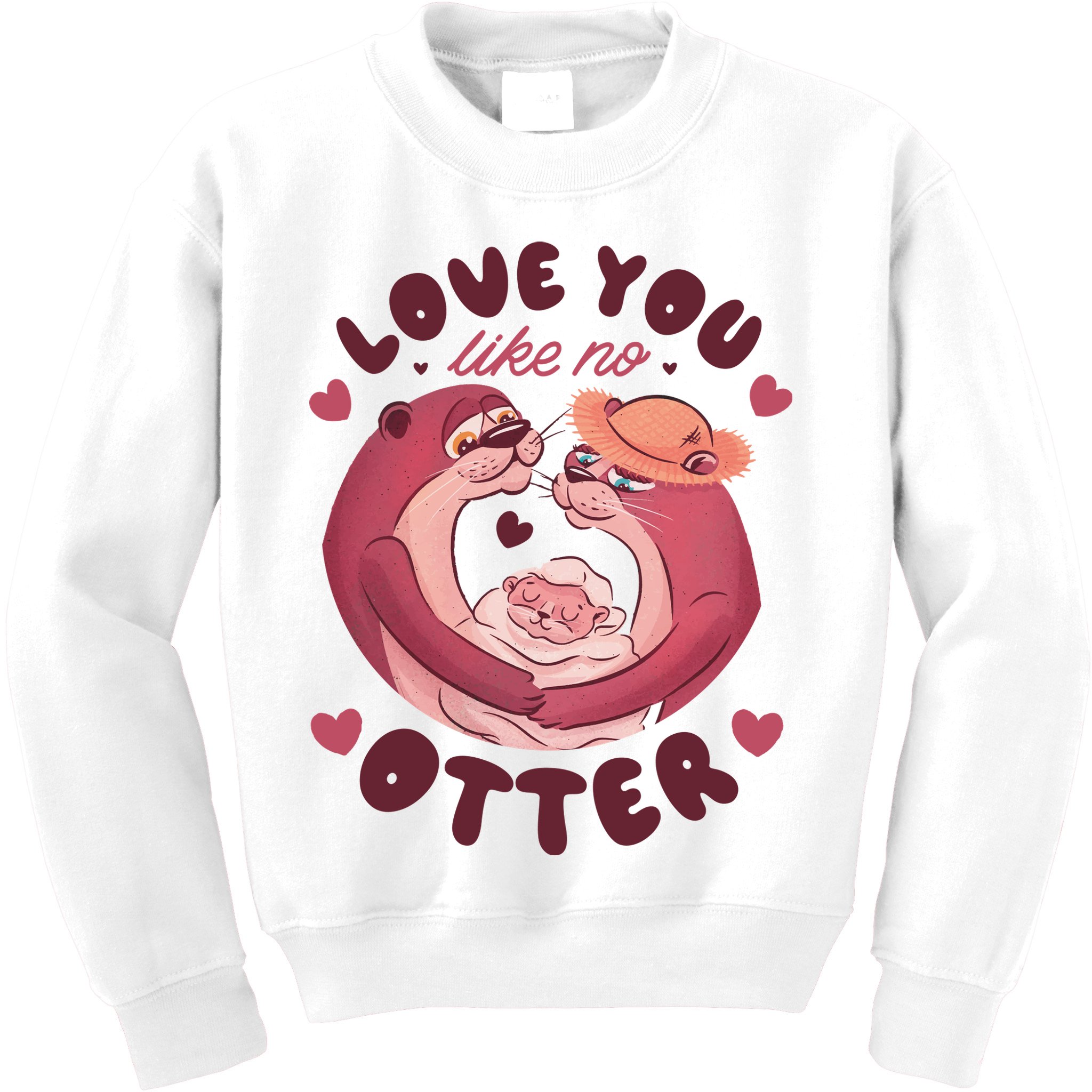 Love You Like No Otter Cute Kids Sweatshirt