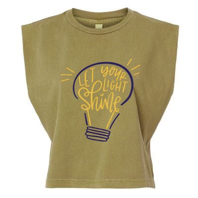 Let Your Light Shine Garment-Dyed Women's Muscle Tee