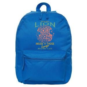 Let Your Lion Out Merch Praise Jesus 16 in Basic Backpack