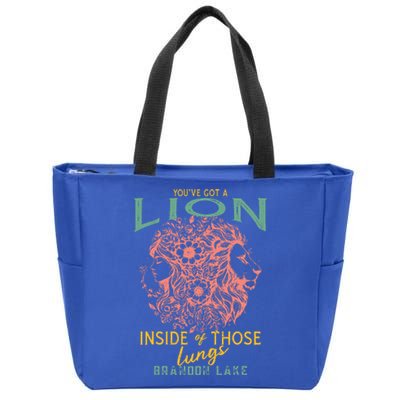 Let Your Lion Out Merch Praise Jesus Zip Tote Bag