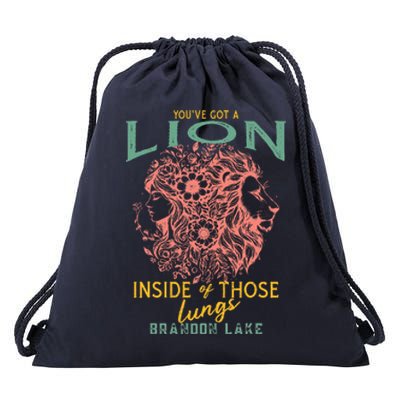 Let Your Lion Out Merch Praise Jesus Drawstring Bag