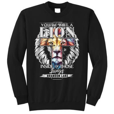 Let Your Lion Out B.R.A.N.D.O.N Lake Merch Praise Jesus Sweatshirt