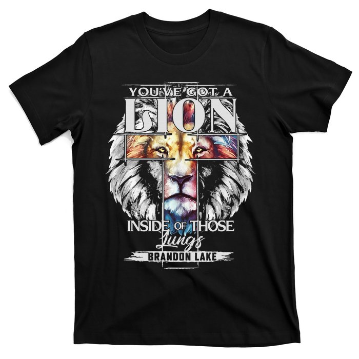 Let Your Lion Out B.R.A.N.D.O.N Lake Merch Praise Jesus T-Shirt