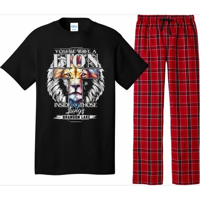 Let Your Lion Out B.R.A.N.D.O.N Lake Merch Praise Jesus Pajama Set