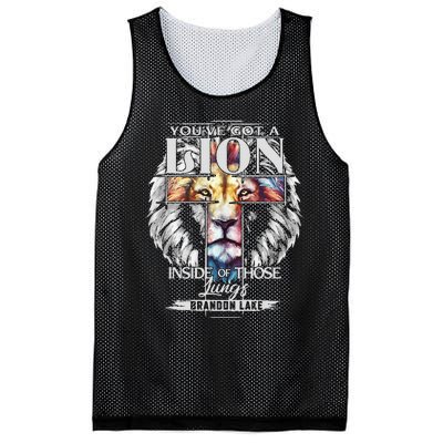 Let Your Lion Out B.R.A.N.D.O.N Lake Merch Praise Jesus Mesh Reversible Basketball Jersey Tank