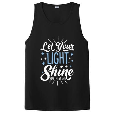 Let Your Light Shine Christian Religious Gifts PosiCharge Competitor Tank