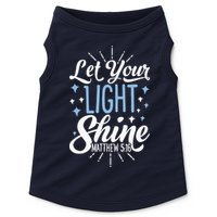 Let Your Light Shine Christian Religious Gifts Doggie Tank