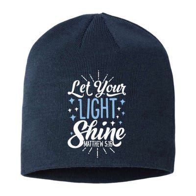 Let Your Light Shine Christian Religious Gifts Sustainable Beanie