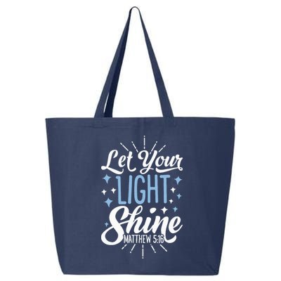 Let Your Light Shine Christian Religious Gifts 25L Jumbo Tote