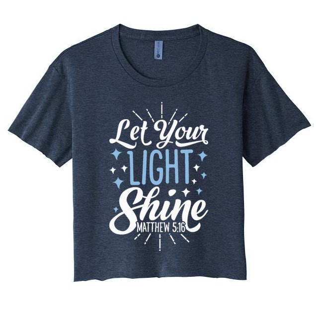 Let Your Light Shine Christian Religious Gifts Crop Top