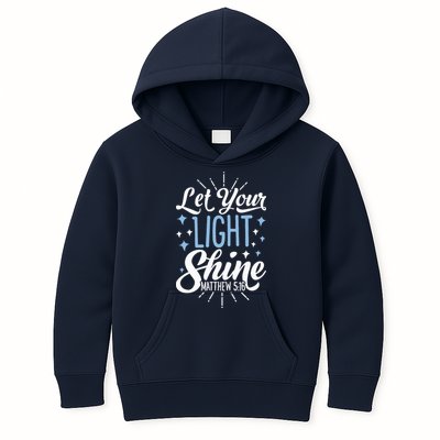 Let Your Light Shine Christian Religious Gifts Kids Hoodie