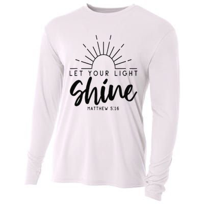 Let your light shine Jesus Christian Lover Cooling Performance Long Sleeve Crew