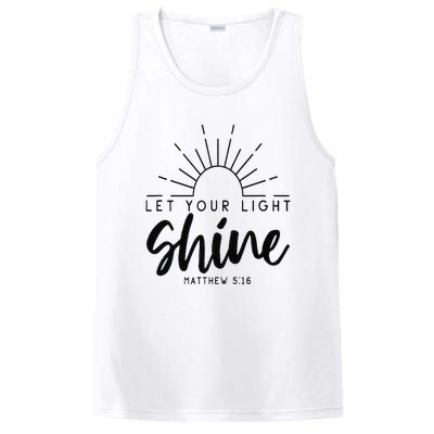 Let your light shine Jesus Christian Lover PosiCharge Competitor Tank