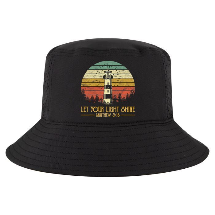 Let Your Light Shine Christian Believer Religious Lighthouse Cool Comfort Performance Bucket Hat