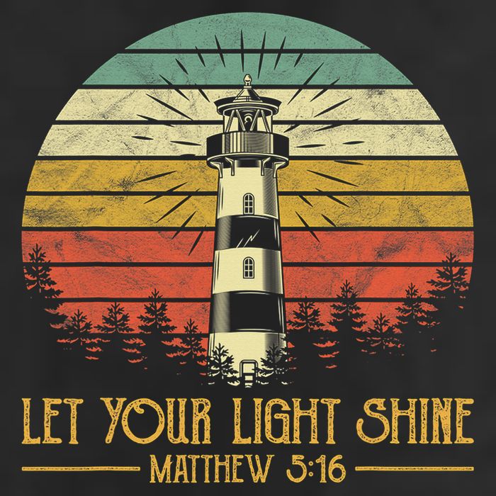 Let Your Light Shine Christian Believer Religious Lighthouse Cool Comfort Performance Bucket Hat