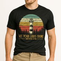 Let Your Light Shine Christian Believer Religious Lighthouse Cooling Performance Crew T-Shirt