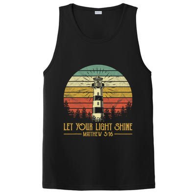 Let Your Light Shine Christian Believer Religious Lighthouse PosiCharge Competitor Tank